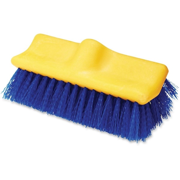 Rubbermaid Commercial Plastic Block Floor Scrub, 10" L Brush, Blue, 6 PK RCP633700BECT - main